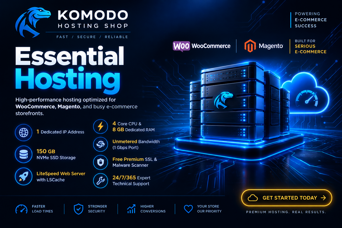 Komodo Hosting Shop Essential Hosting