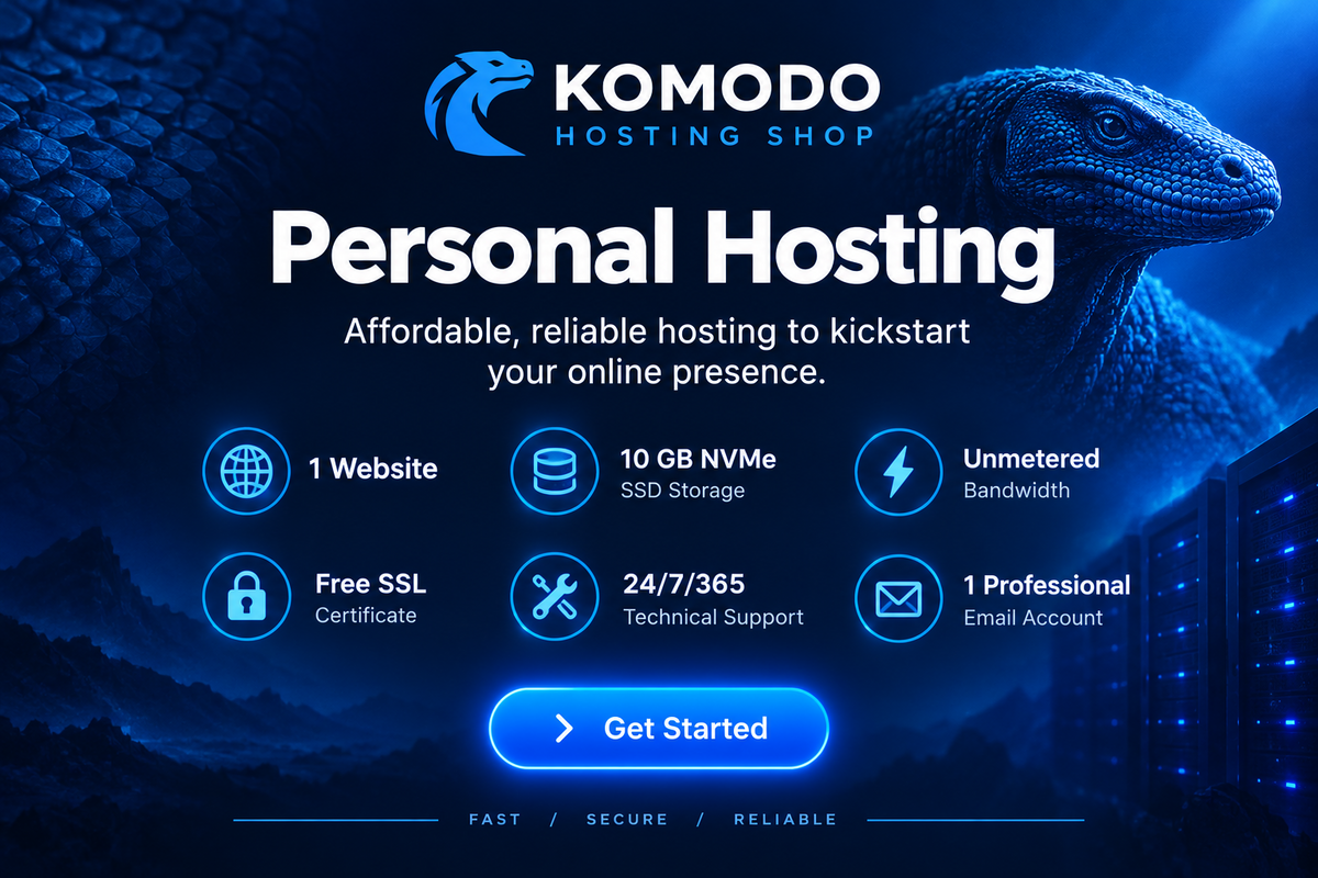 Komodo Hosting ShopPersonal Hosting