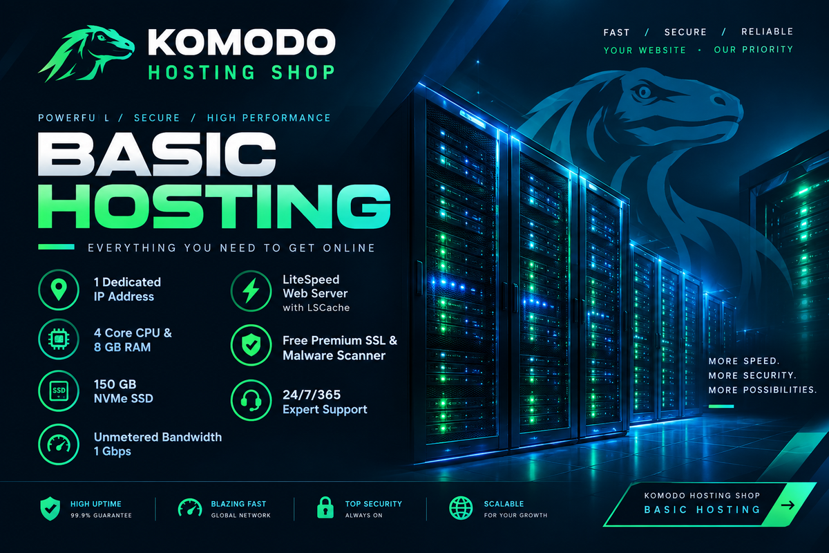 Komodo Hosting Shop Basic Hosting