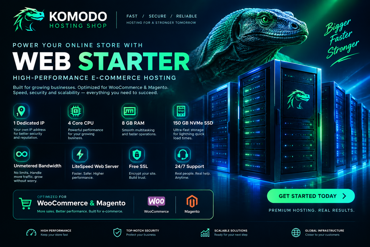 Komodo Hosting Shop  Web Starter