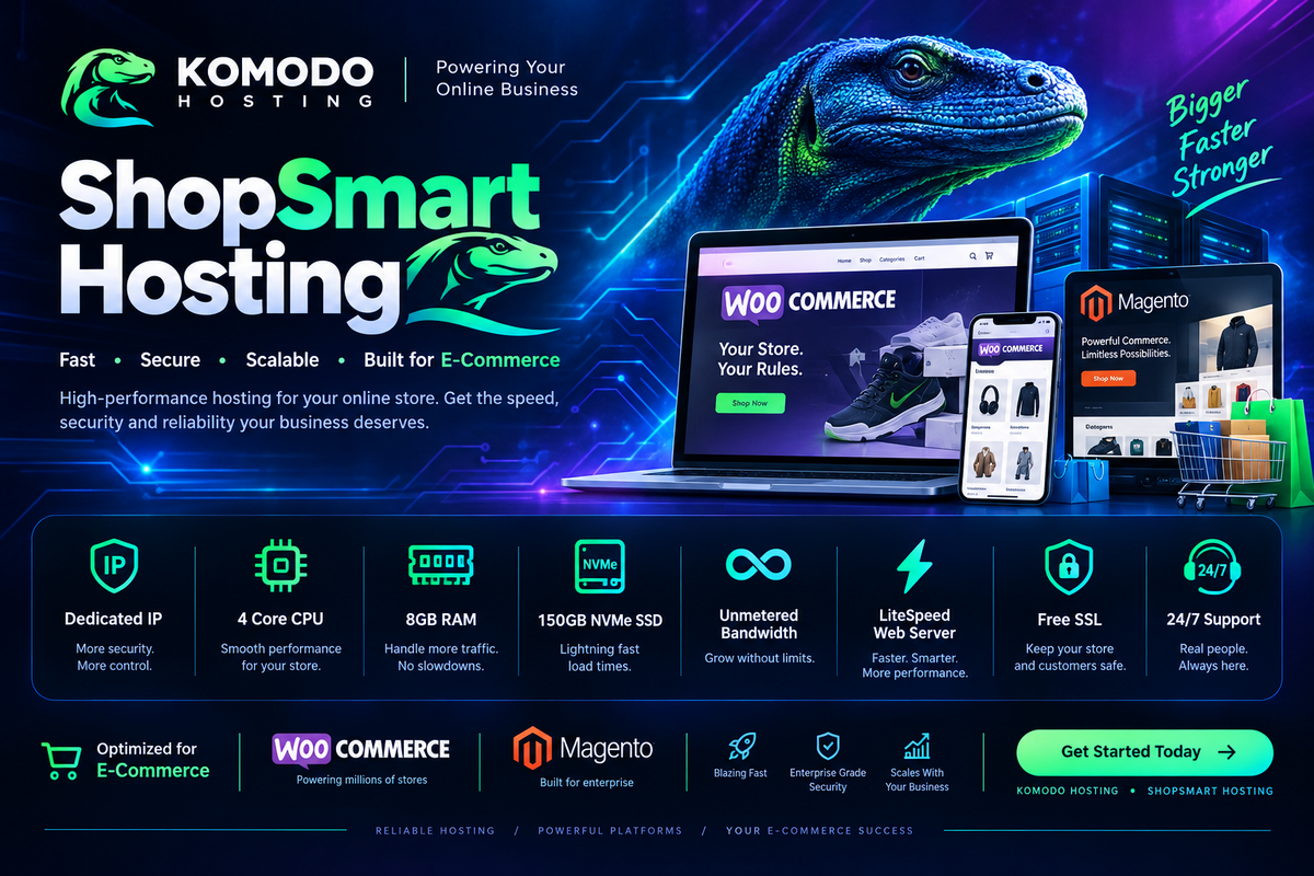 Komodo Hosting ShopSmart Hosting